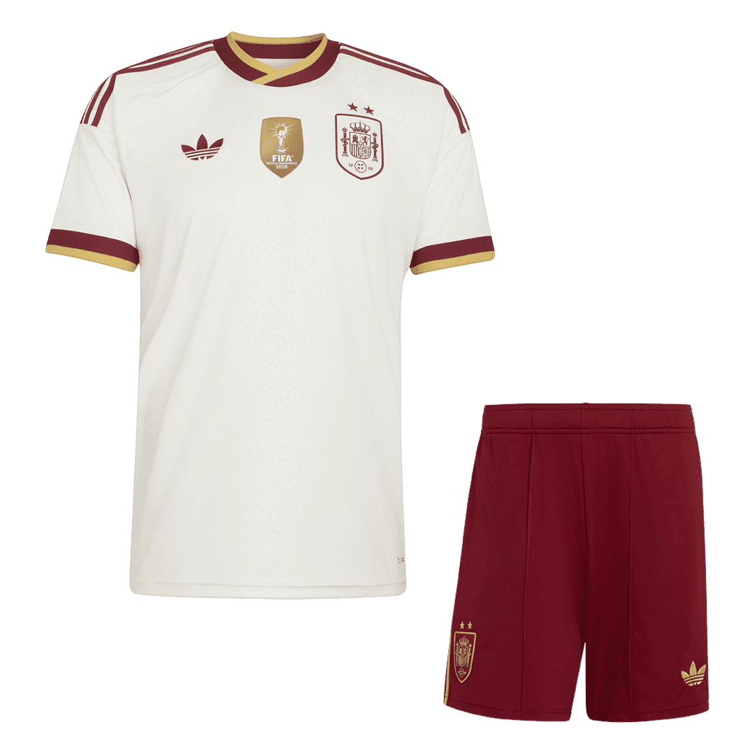 Spain Champion Away Kids Soccer Jerseys Kit World Cup 2026