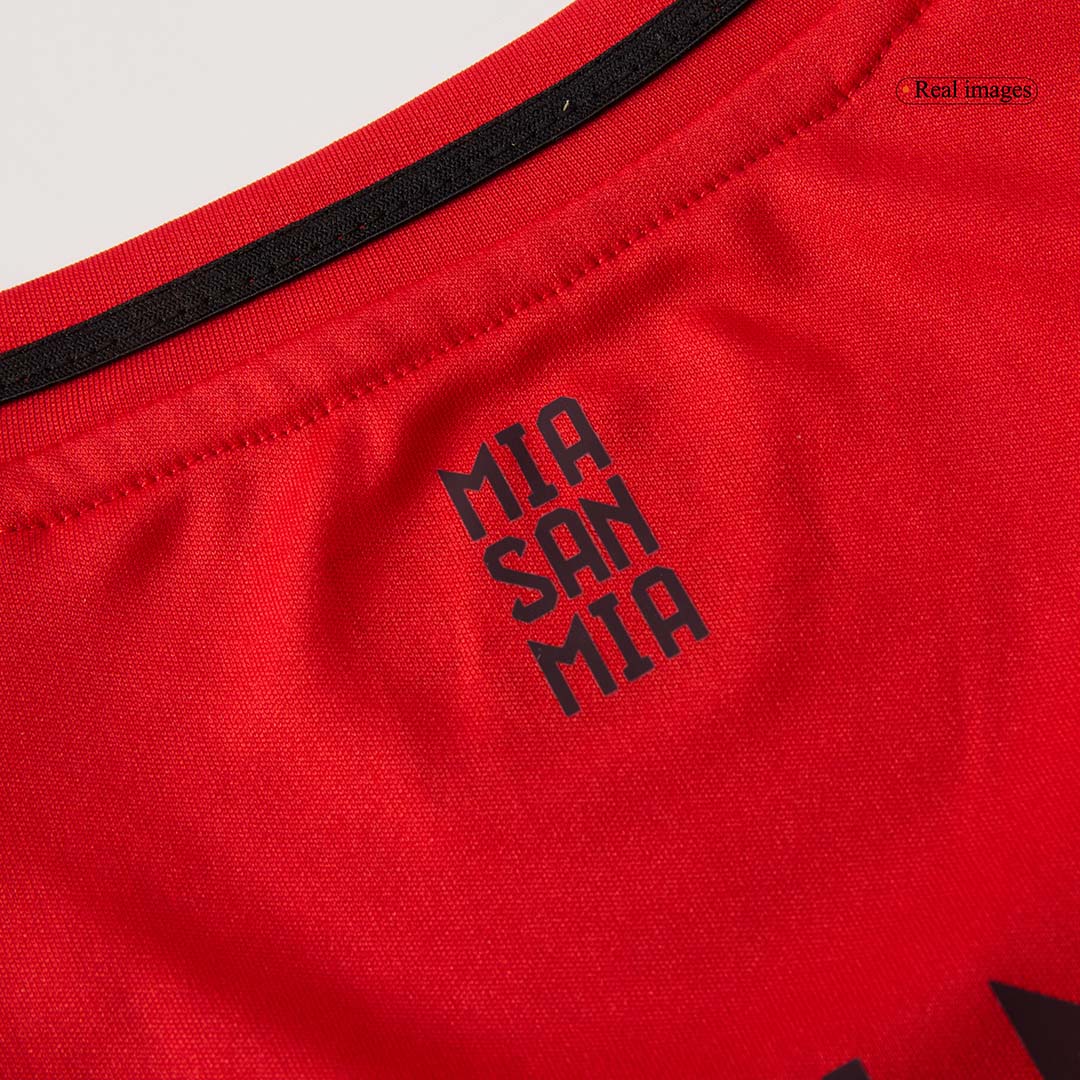 Kinder Bayern München Heim-Fußballtrikot-Set (Trikot + Shorts) 2024/25 Rot