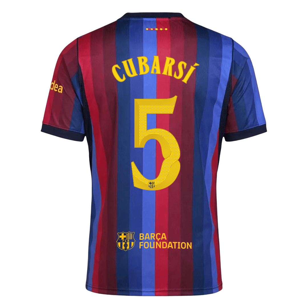 CUBARSÍ #5 Barcelona Home Soccer Jersey 2026/27 -UCL