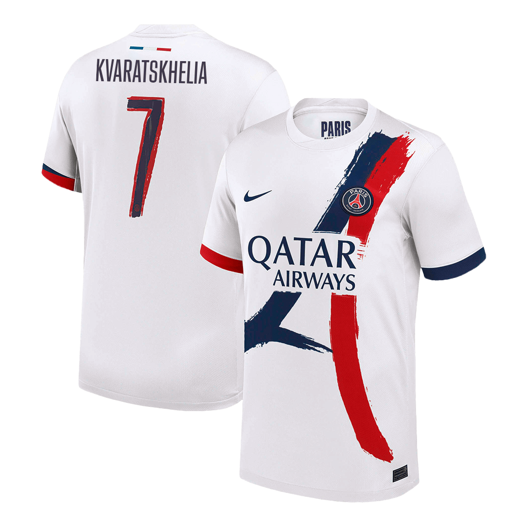 PSG KVARATSKHELIA #7 PSG Soccer Jersey Away Custom Shirt 2024/25 - UCL