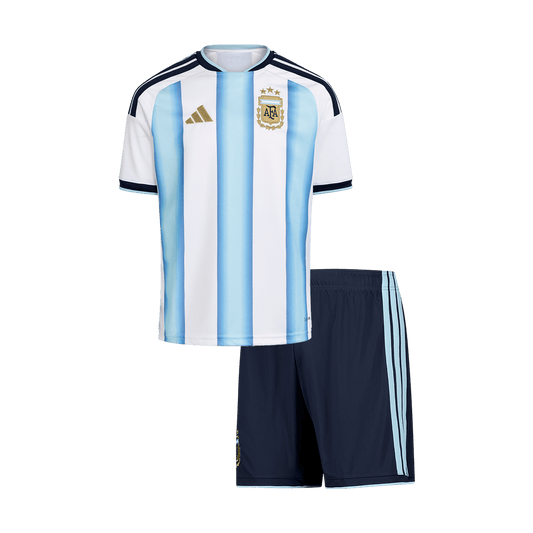 Argentina Home Kids Soccer Jerseys Kit World Cup 2026