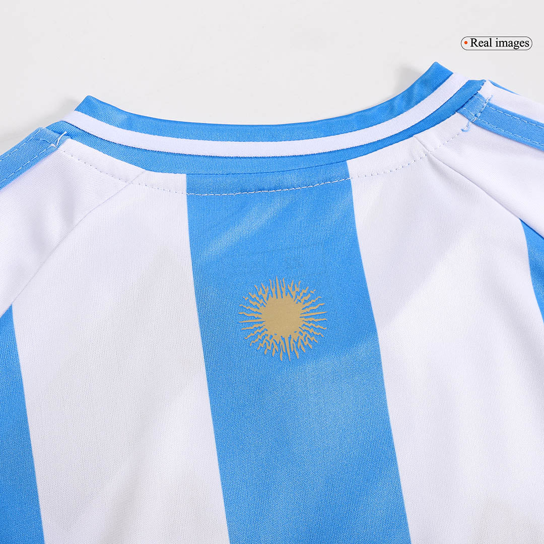 Kid's Argentina Home Soccer Jersey Kit(Jersey+Shorts) Copa America 2024