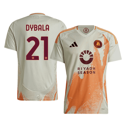 DYBALA #21 Roma Soccer Jersey Away Custom Shirt 2024/25