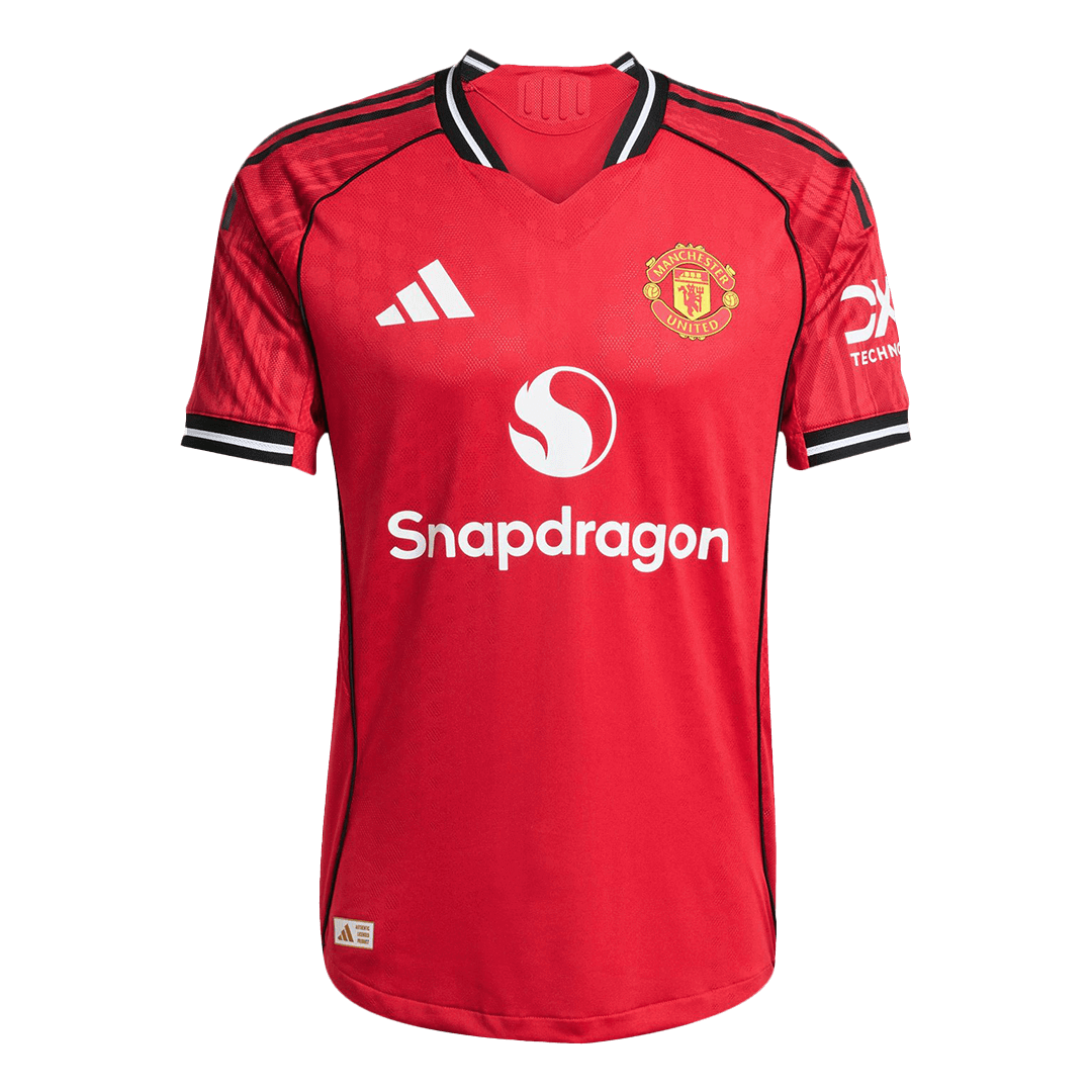 Manchester United Home Authentic Soccer Jersey 2025/26 Red