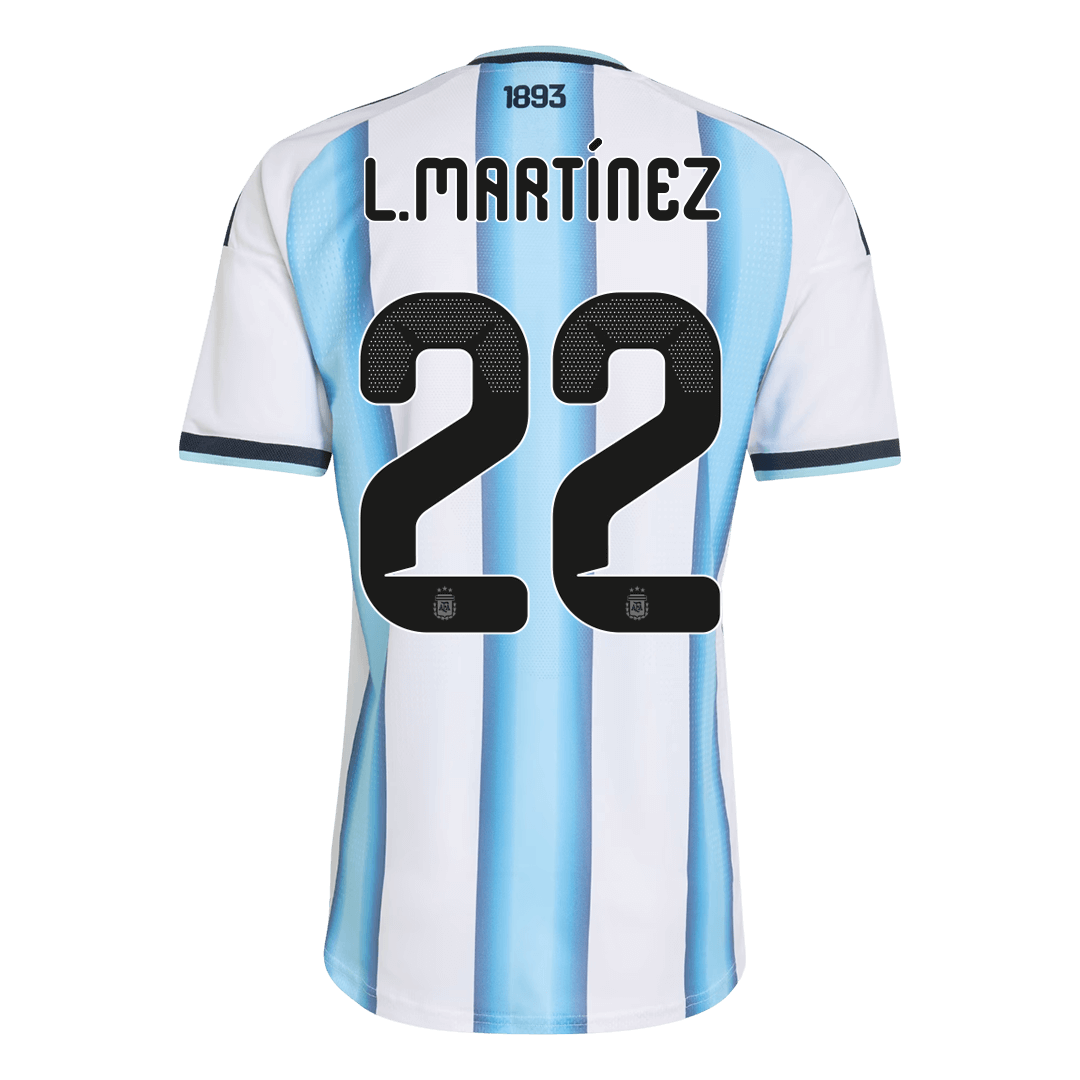L.MARTÍNEZ #22 Argentina Home Player Version Jersey World Cup 2026