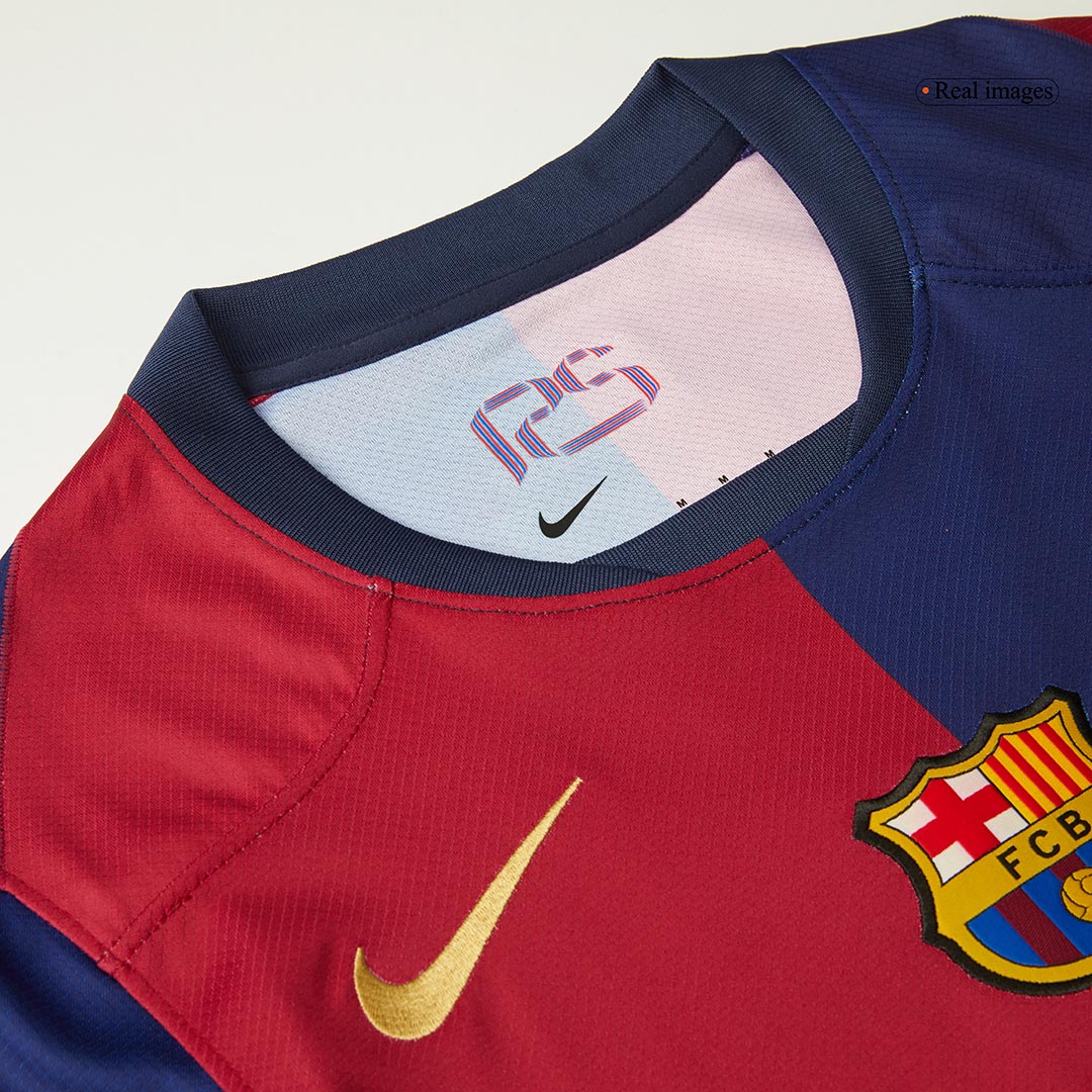 RAPHINHA #11 Barcelona Jersey Custom Soccer Jersey Home 2024/25 -UCL (Spotify Logo Without Text)