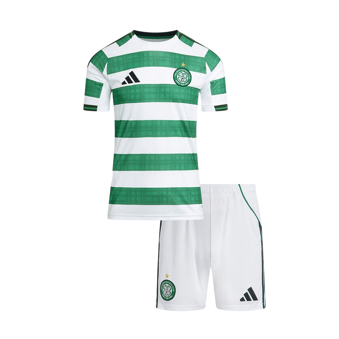 Kids Celtic Custom Home Soccer Kits 2025/26