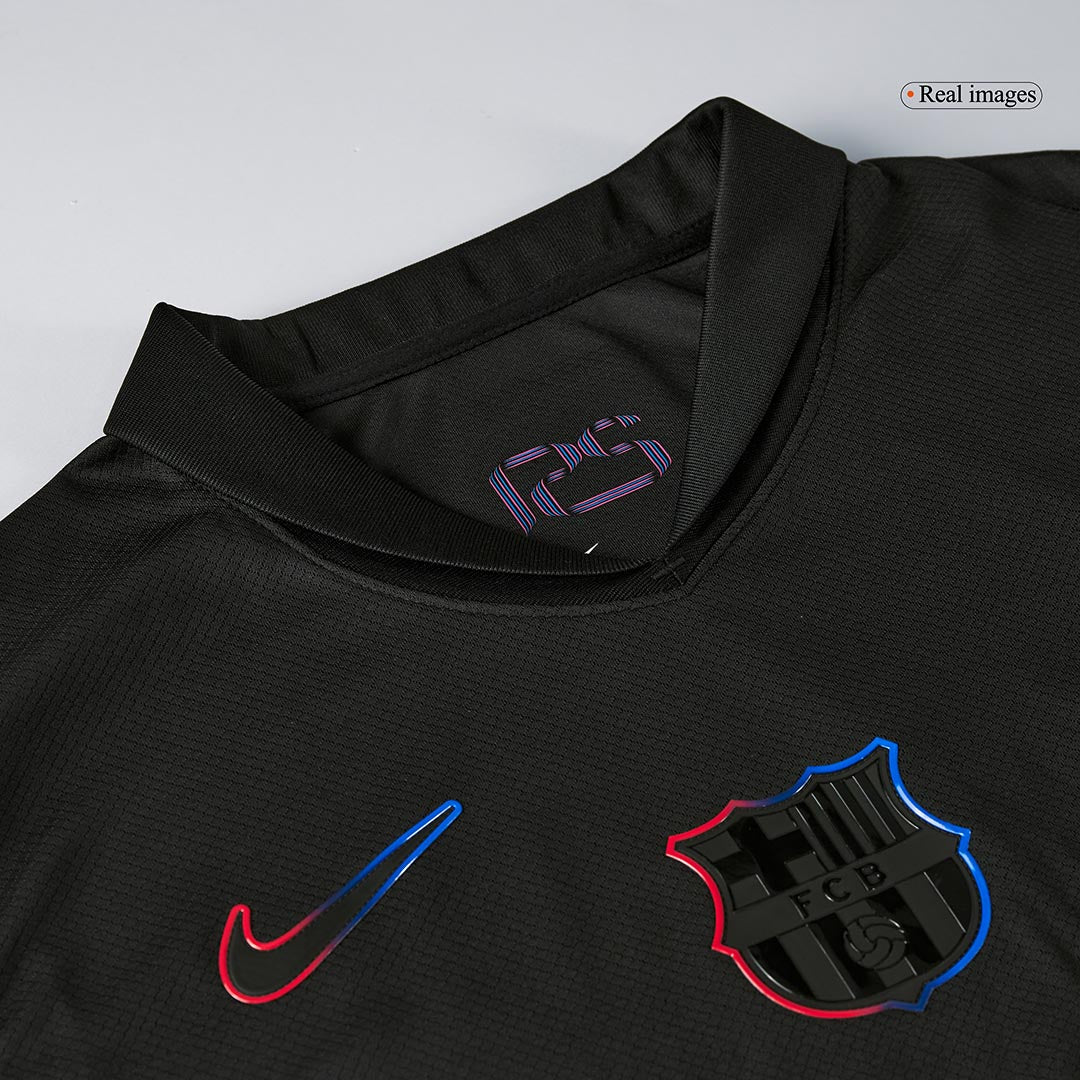Barcelona RAPHINHA #11 Fußballtrikot Auswärtstrikot Custom 2024/25 Spotify Logo ohne Text