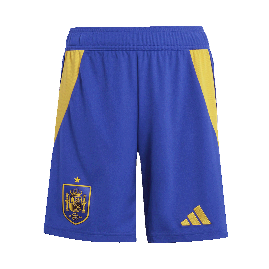 Spain Home Soccer Jersey Kit(Jersey+Shorts) Euro 2024
