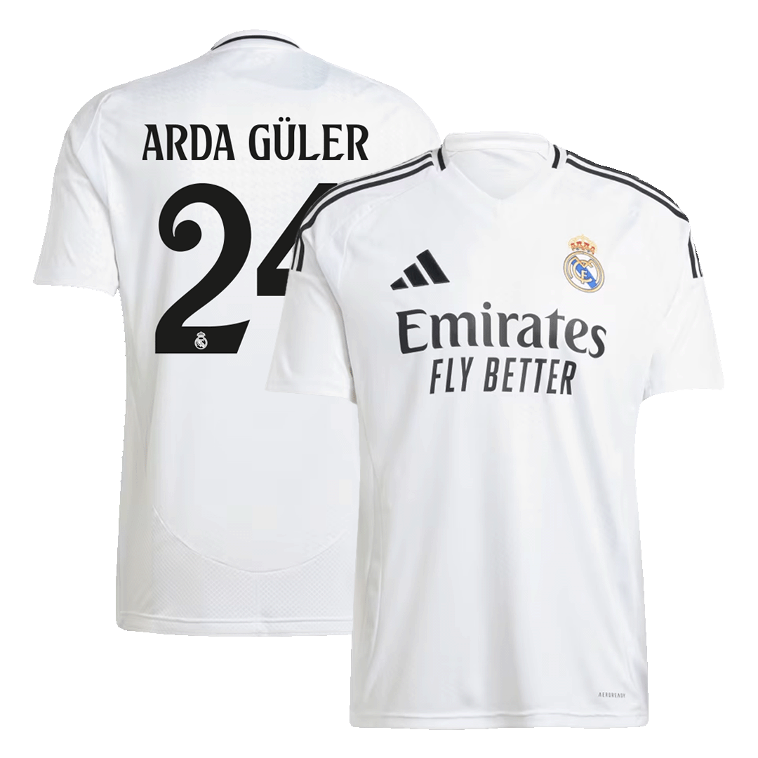 Real Madrid soccer jersey ARDA G¡§1ler #24 Home 2024/25