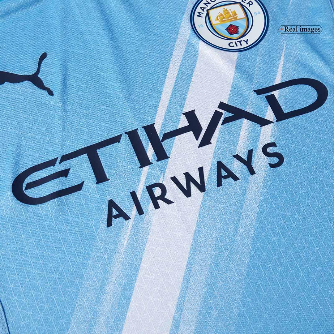 REIJNDERS #4 Manchester City Home Authentic Soccer Jersey 2025/26