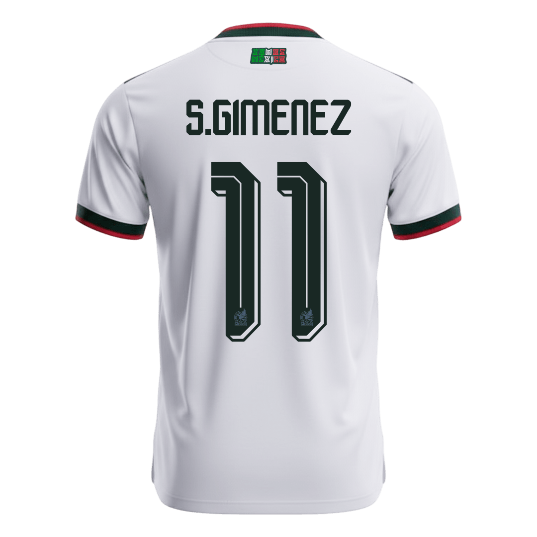 S.GIMENEZ #11 Mexico Away Soccer Jersey World Cup 2026