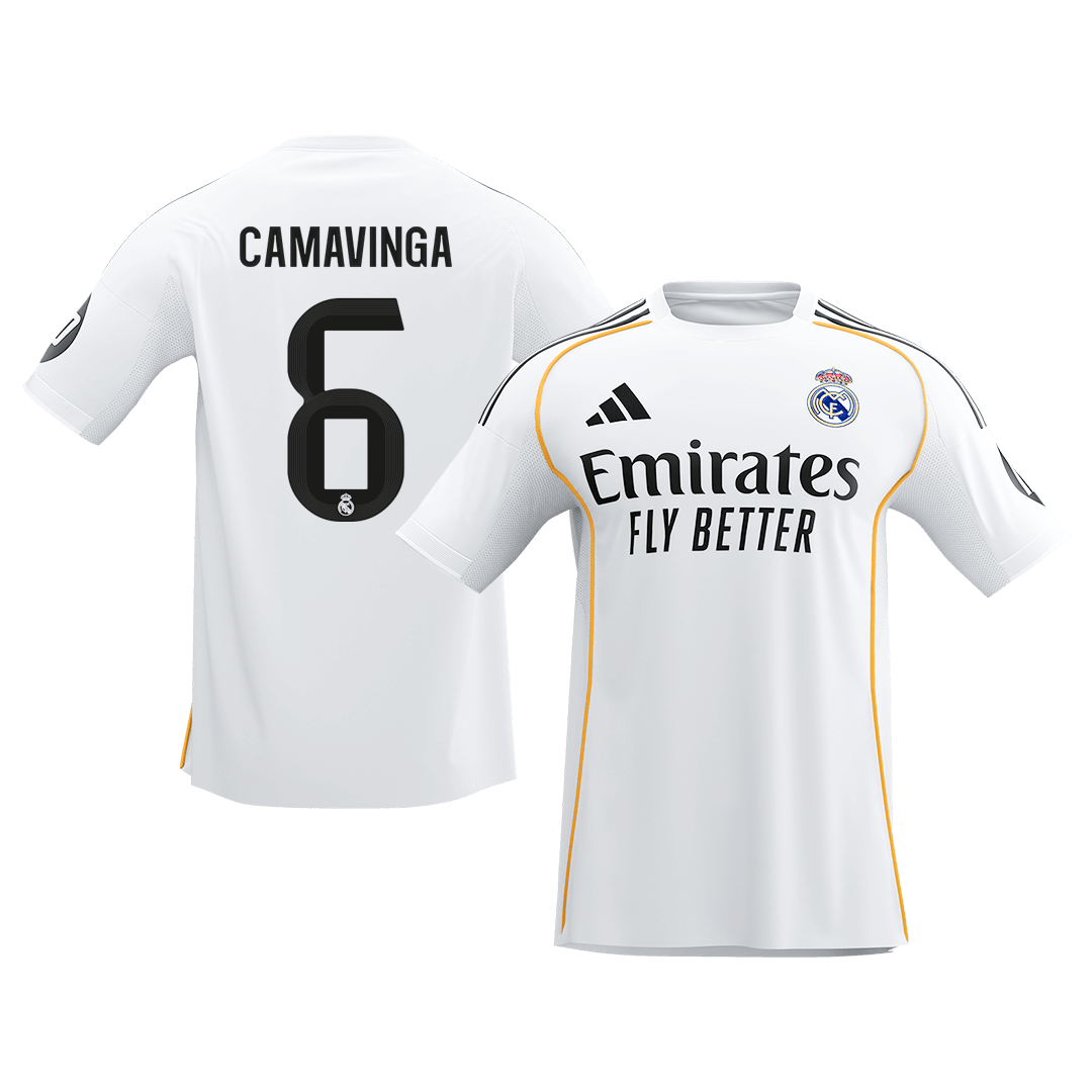 CAMAVINGA #6 Real Madrid Home Soccer Jersey 2025/26