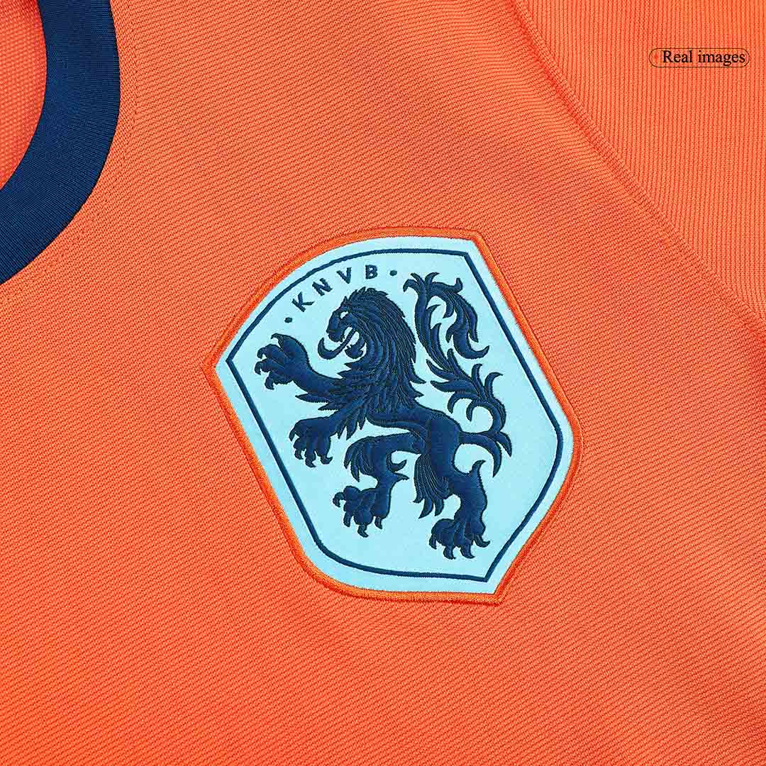 Netherlands Soccer Jersey Home Custom Shirt 2024