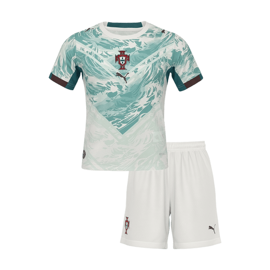 Portugal Away World Cup Kids Soccer Jerseys Kit 2026