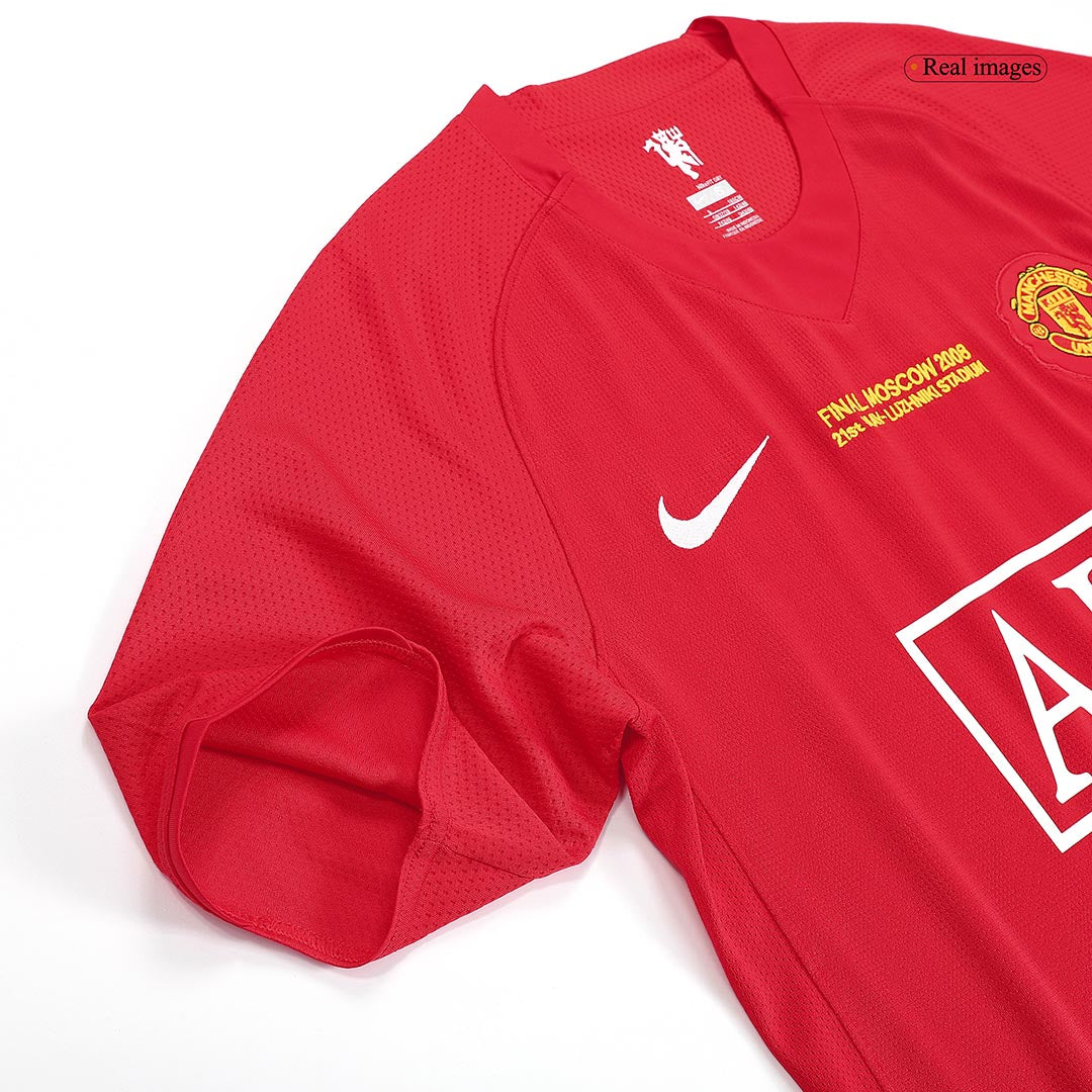 Manchester United RONALDO #7 Retro Jersey Home Soccer Shirt 2007/08 - UCL Final