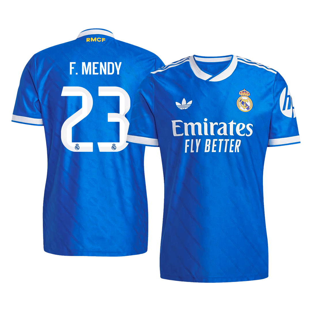 F. MENDY #23 Real Madrid Third Away Authentic Soccer Jersey 2025/26