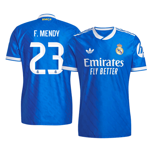 F. MENDY #23 Real Madrid Third Away Authentic Soccer Jersey 2025/26