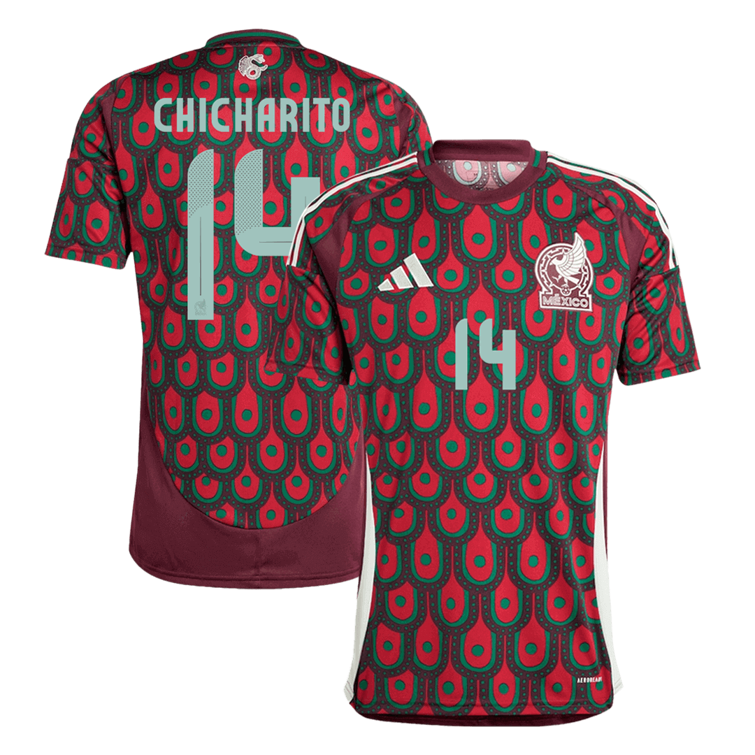 CHICHARITO #14 Mexico Soccer Jersey Home Custom Shirt 2024