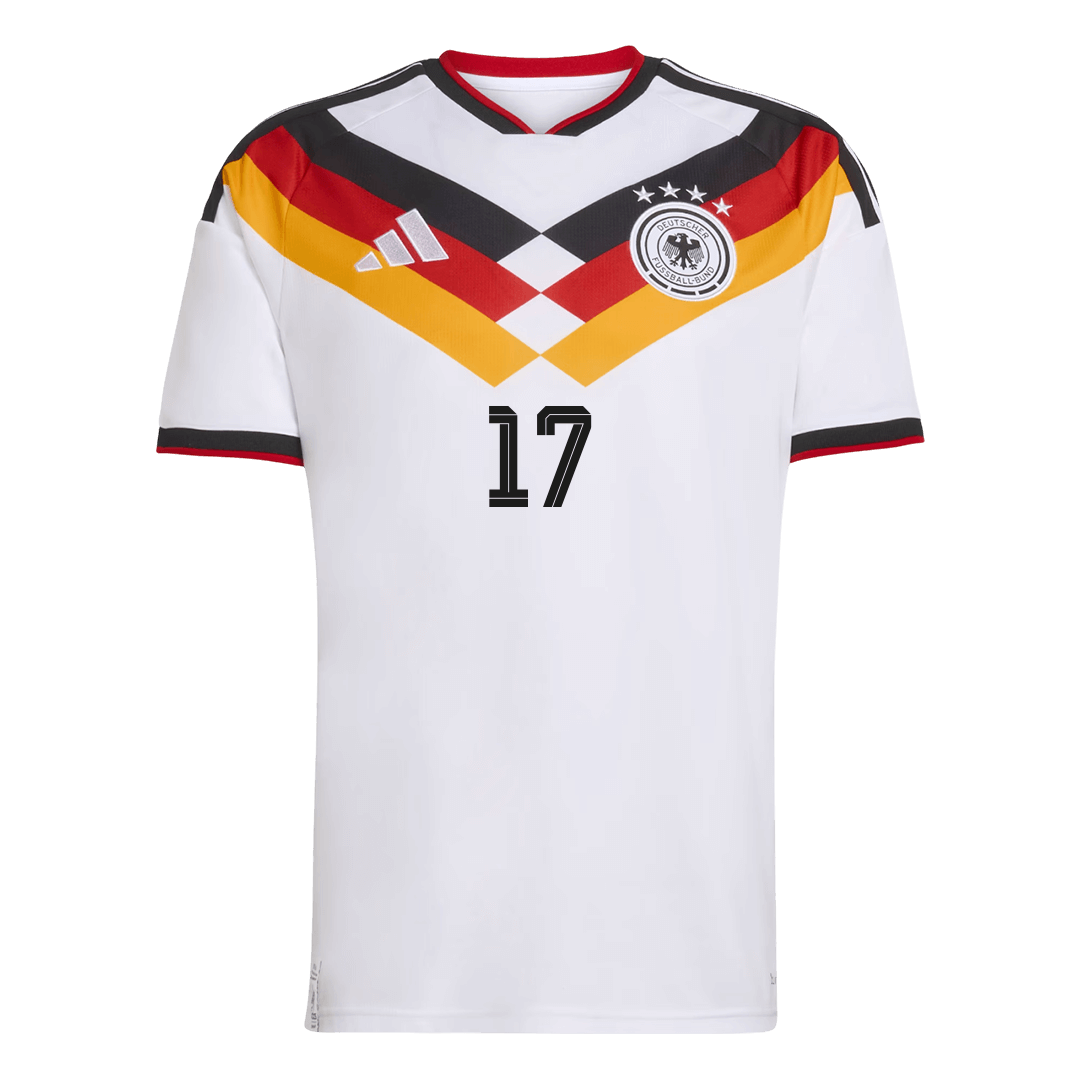 WIRTZ #17 Germany Home Soccer Jersey World Cup 2026