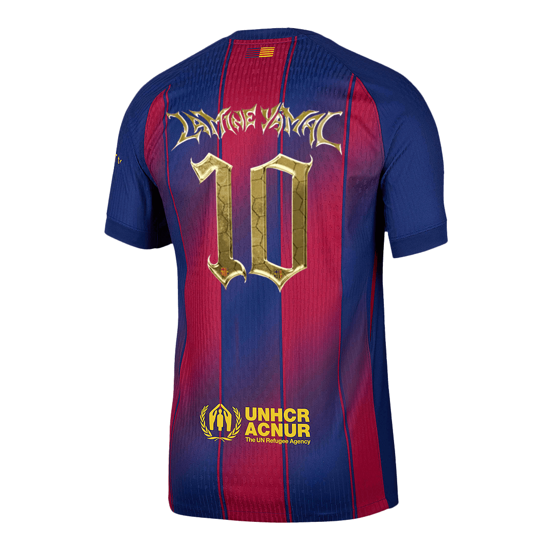 LAMINE YAMAL #10 Barcelona Home Authentic Jersey 2025/26 Kopa Trophy Edition