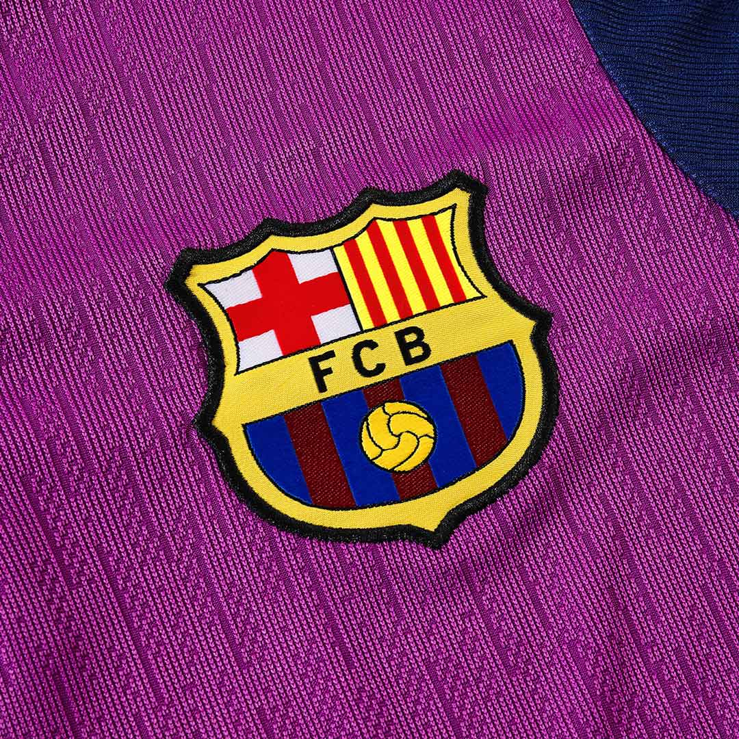 Barcelona 1/4 Zip Tracksuit 2025/26 Kids Purple