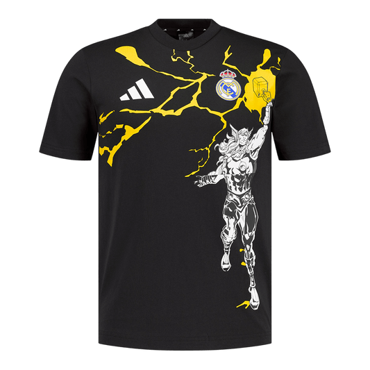 Real Madrid X Marvel Soccer Jersey 2025/26 Black