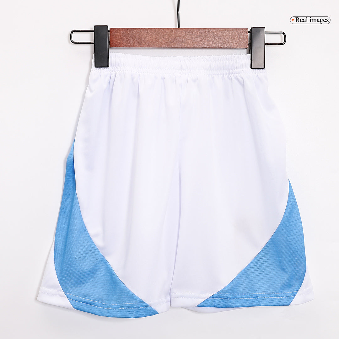 Kid's Argentina Home Soccer Jersey Kit(Jersey+Shorts) Copa America 2024