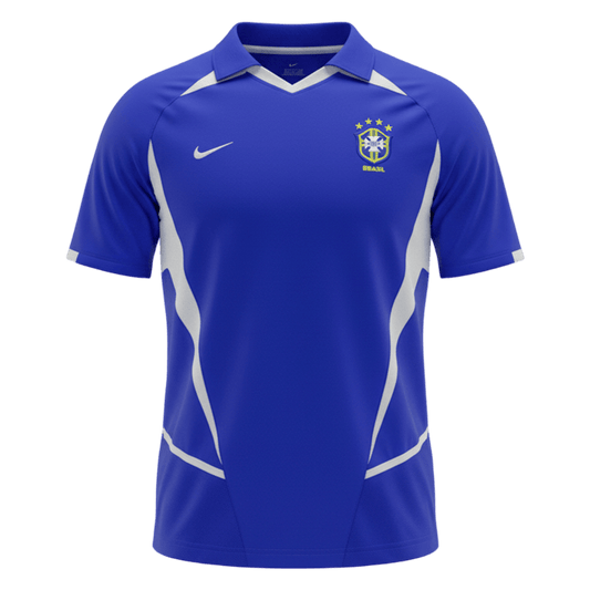 Retro Soccer Jersey Brazil Away 2002
