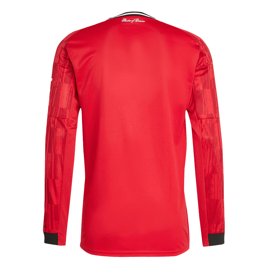 Camiseta de fútbol de manga larga de local del Manchester United 2025/26