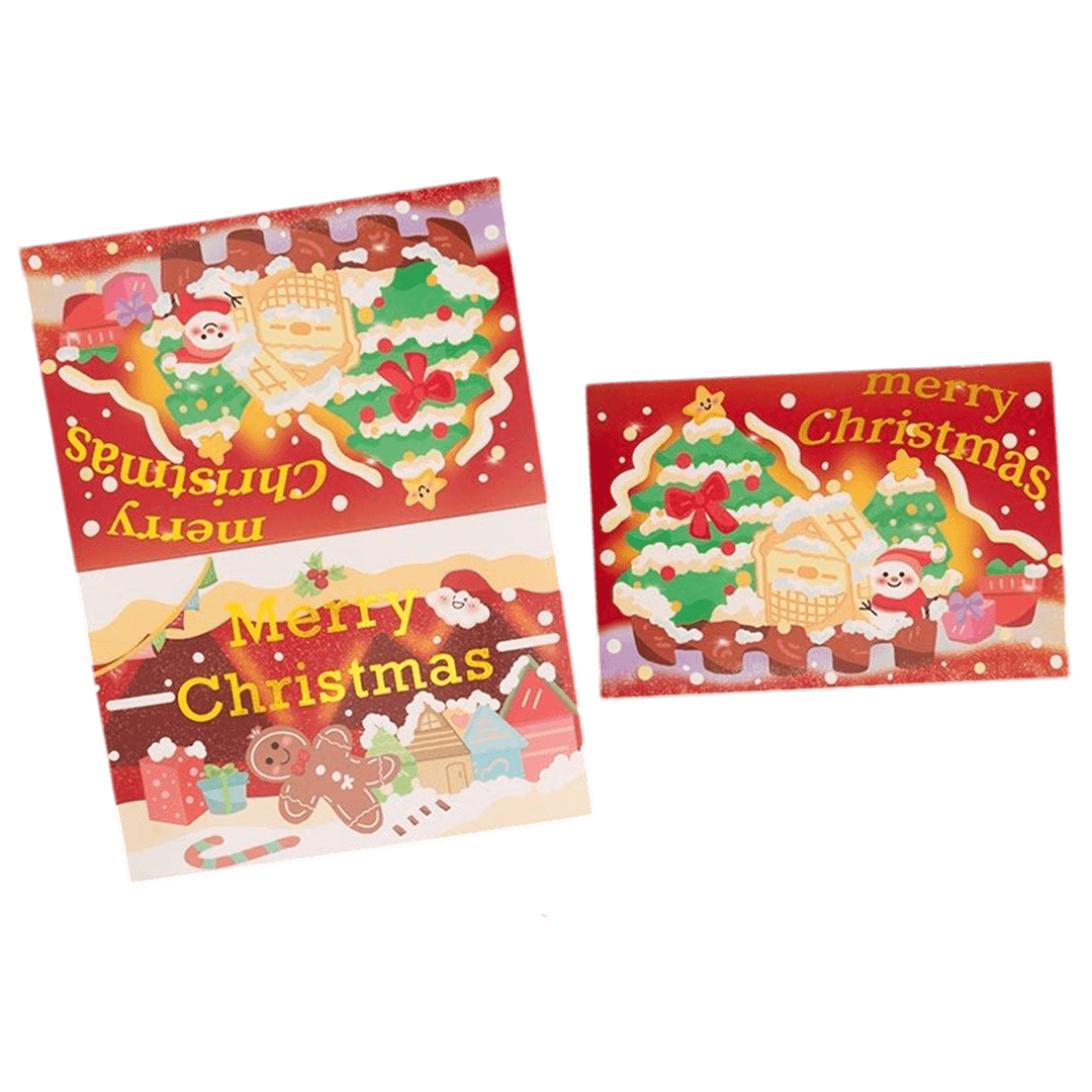Custom Christmas Card – Gingerbread House – Personalized Message