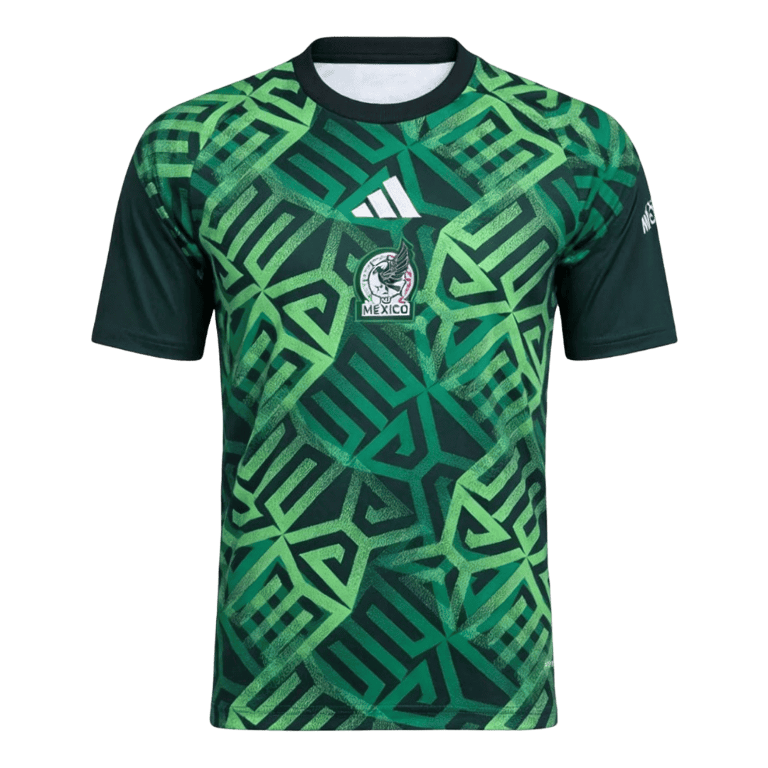 Mexico Pre-Match Soccer Jersey World Cup 2026 Green