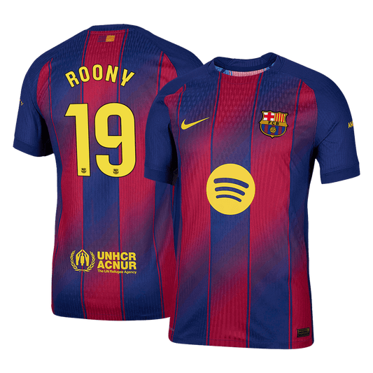 ROONY #19 Barcelona Home Authentic Soccer Jersey 2025/26