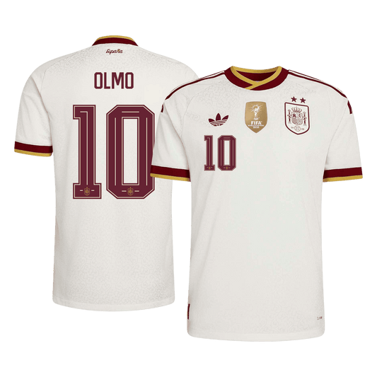 OLMO #10 Spain Away Player Version Jersey World Cup 2026 - Champion