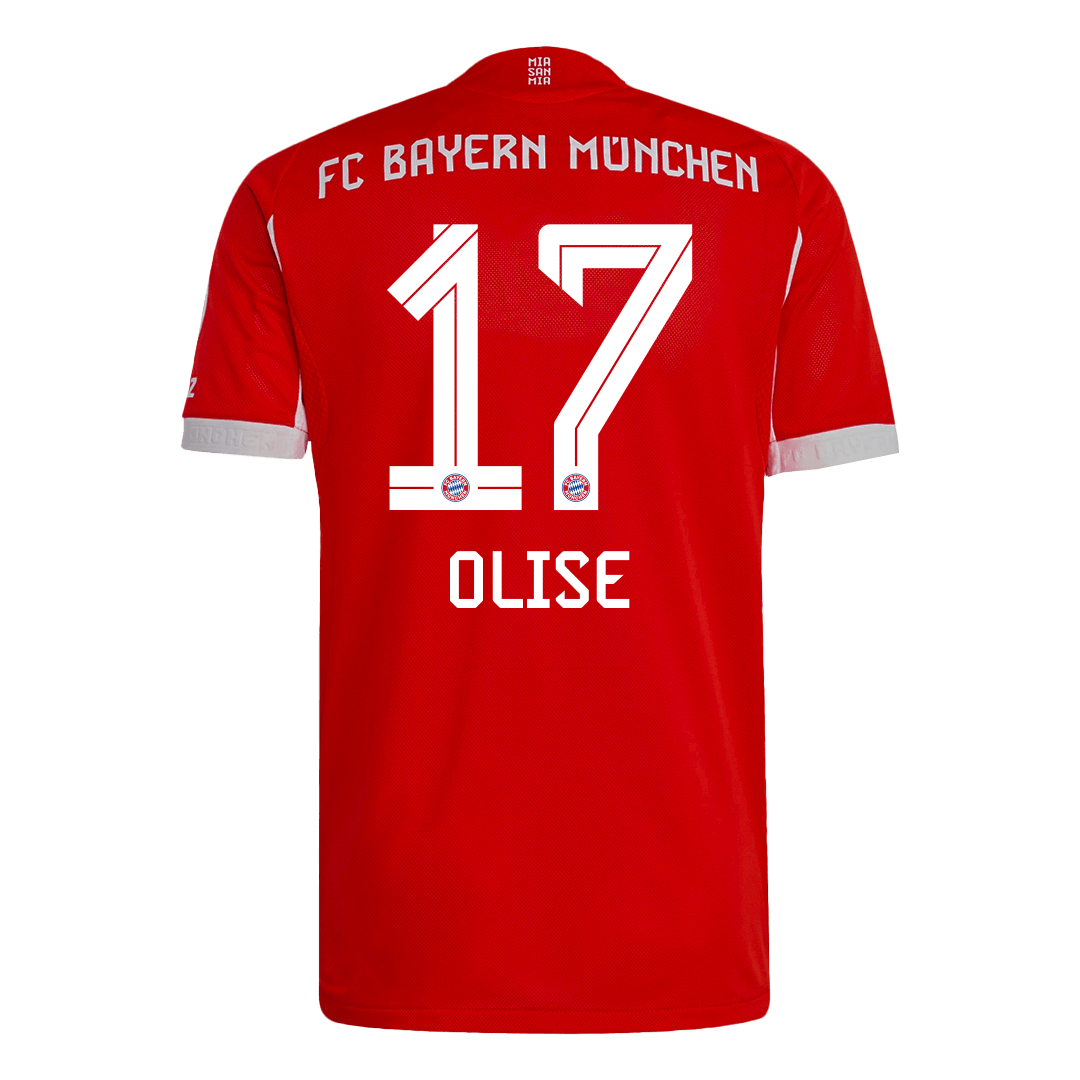 OLISE #17 Bayern Munich Home Authentic Soccer Jersey 2025/26