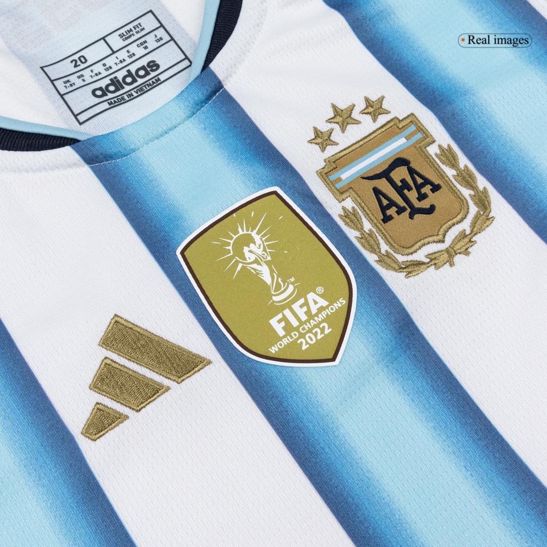 Argentina Home Kids Soccer Jerseys Kit World Cup 2026