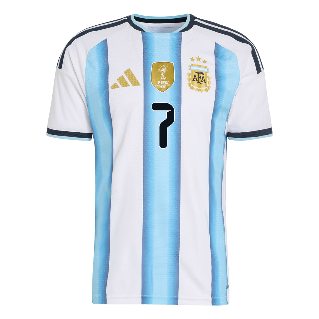 DE PAUL #7 Argentina Home Player Version Jersey World Cup 2026