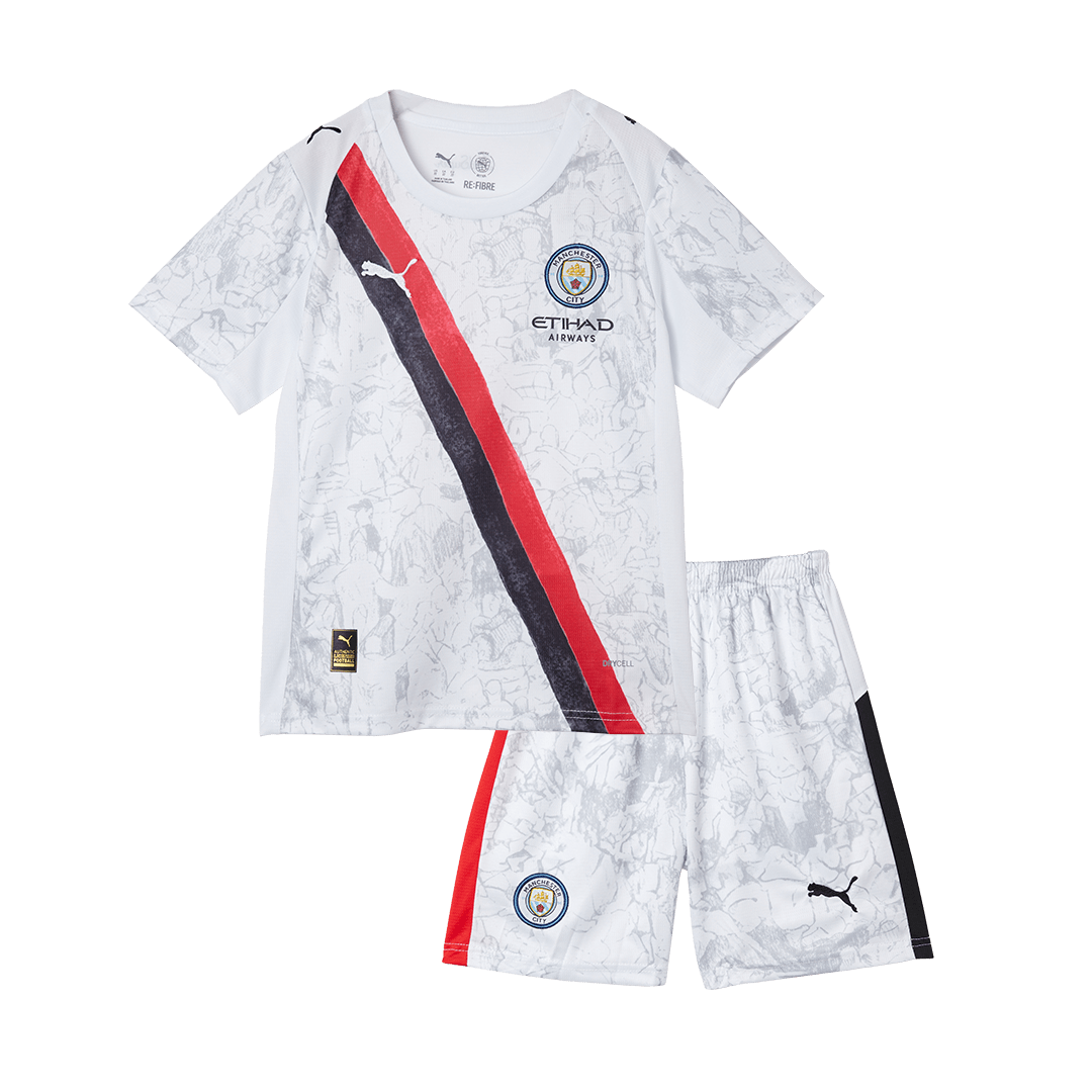 Manchester City Kids Soccer Jerseys Kit World Cup 2025/26
