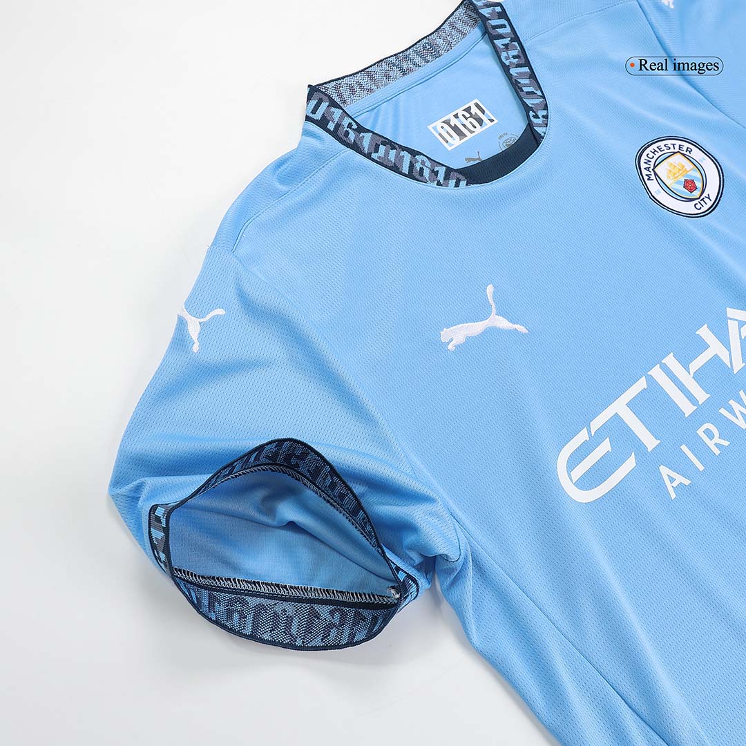 Manchester City Home Soccer Jersey Kit(Shirt+Shorts) 2024/25