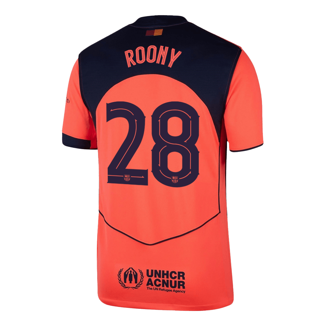 ROONY #28 Barcelona Third Away Soccer Jersey 2025/26