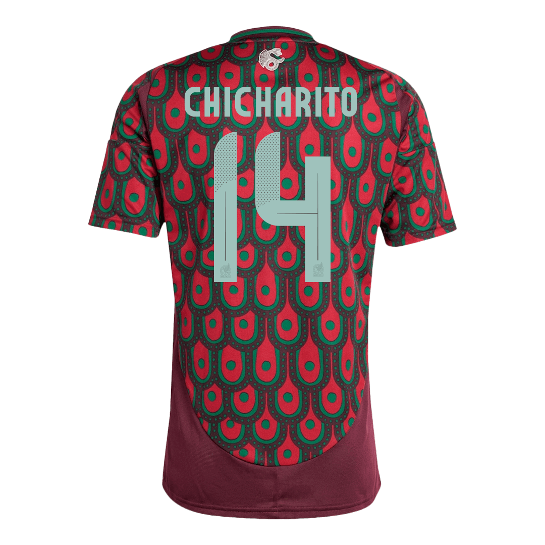 CHICHARITO #14 Mexico Soccer Jersey Home Custom Shirt 2024