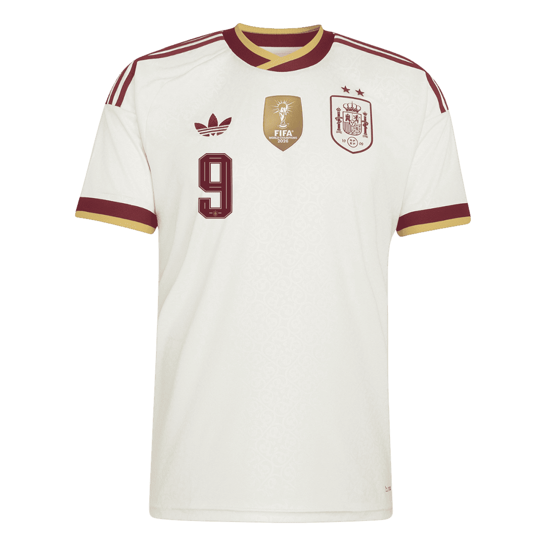 GAVI #9 Spain Away Soccer Jersey World Cup 2026