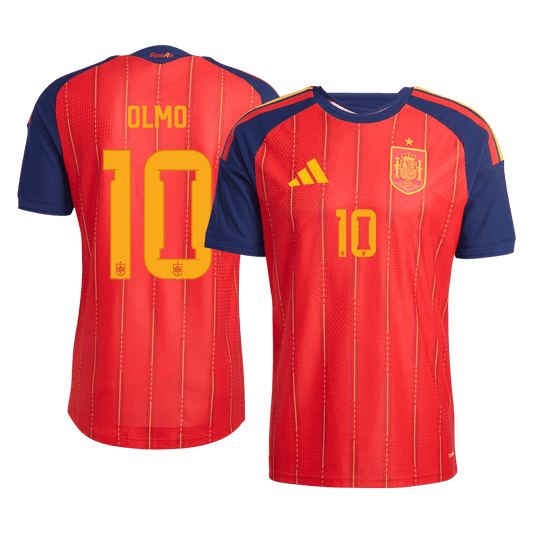 OLMO #10 Spain Home Player Version Jersey World Cup 2026