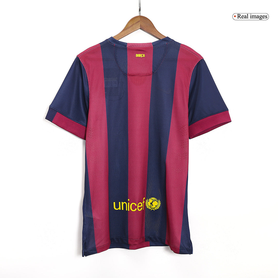 Camiseta retro de fútbol local del Barcelona #11 de NEYMAR JR 2014/15