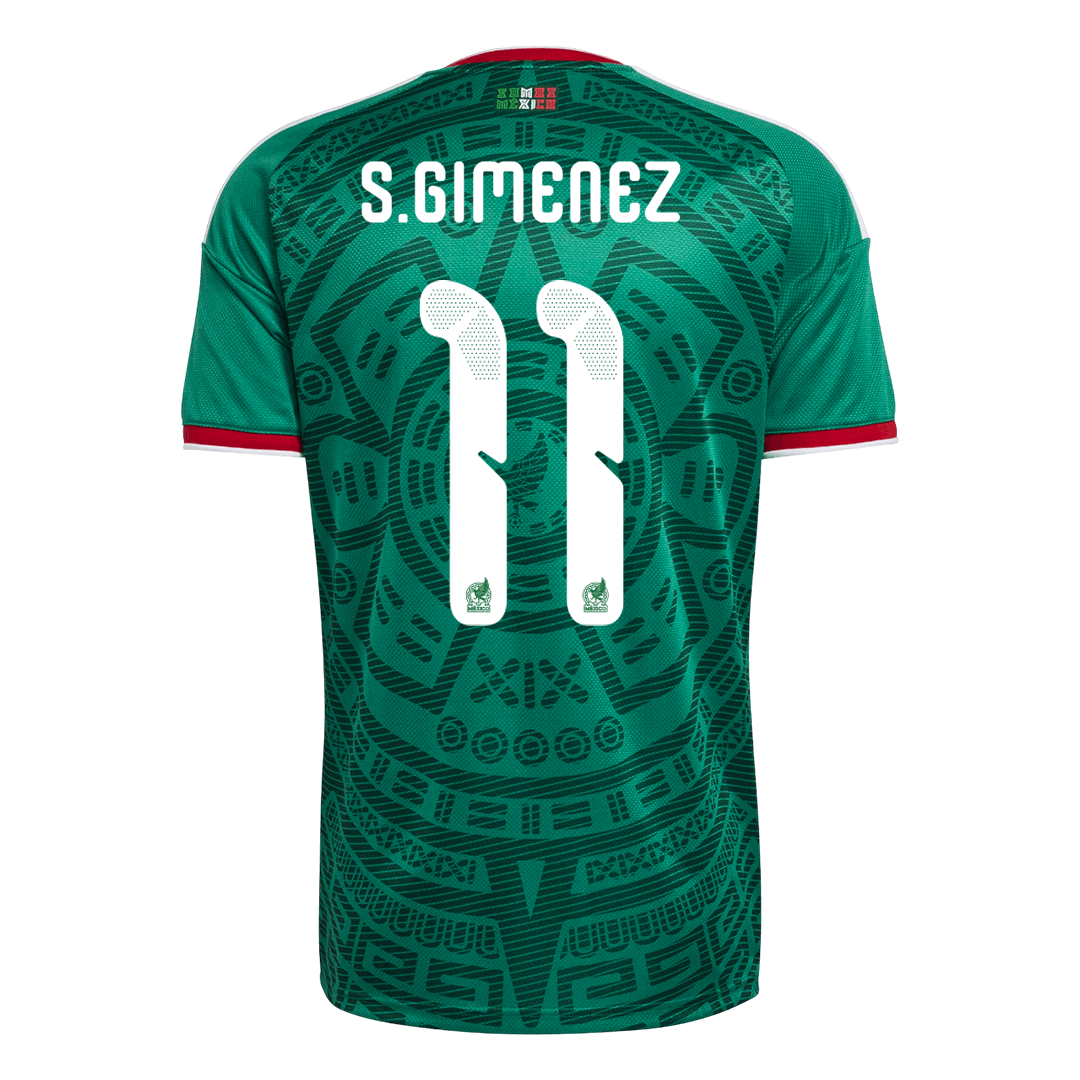 S.GIMENEZ #11 Mexico Home Soccer Jersey World Cup 2026