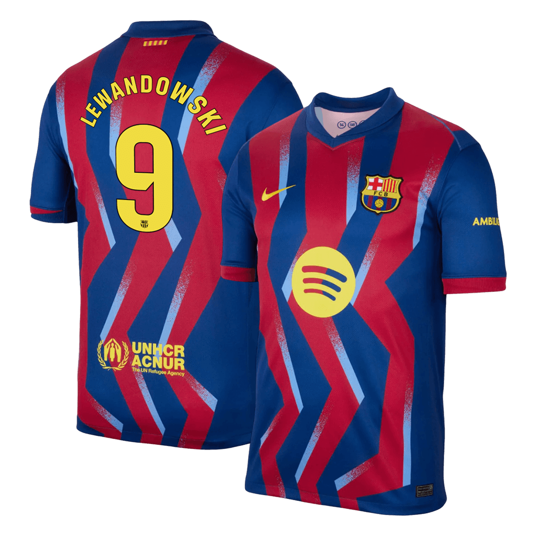 LEWANDOWSKI #9 Barcelona Fourth Away Soccer Jersey 2025/26