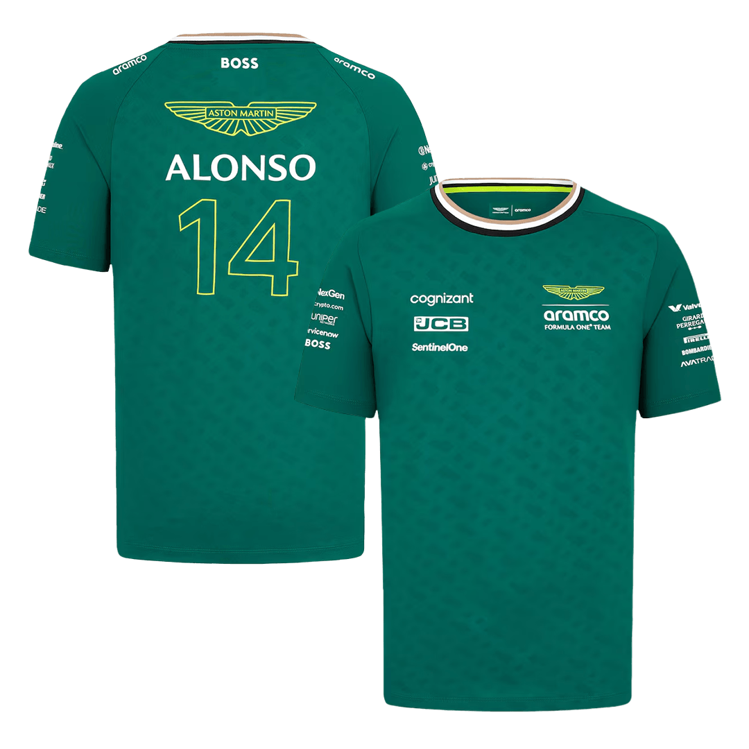 Gift-Fernando Alonso #14 Aston Martin Cognizant F1 Shirt 2024