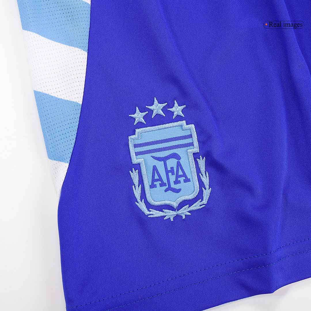 Kid's Argentina Away Soccer Jersey Kit(Jersey+Shorts+Socks) Copa America 2024