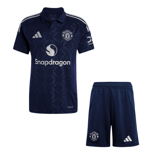 Men's Manchester United Away Soccer Jersey Kit (Shirt+Shorts) 2024/25