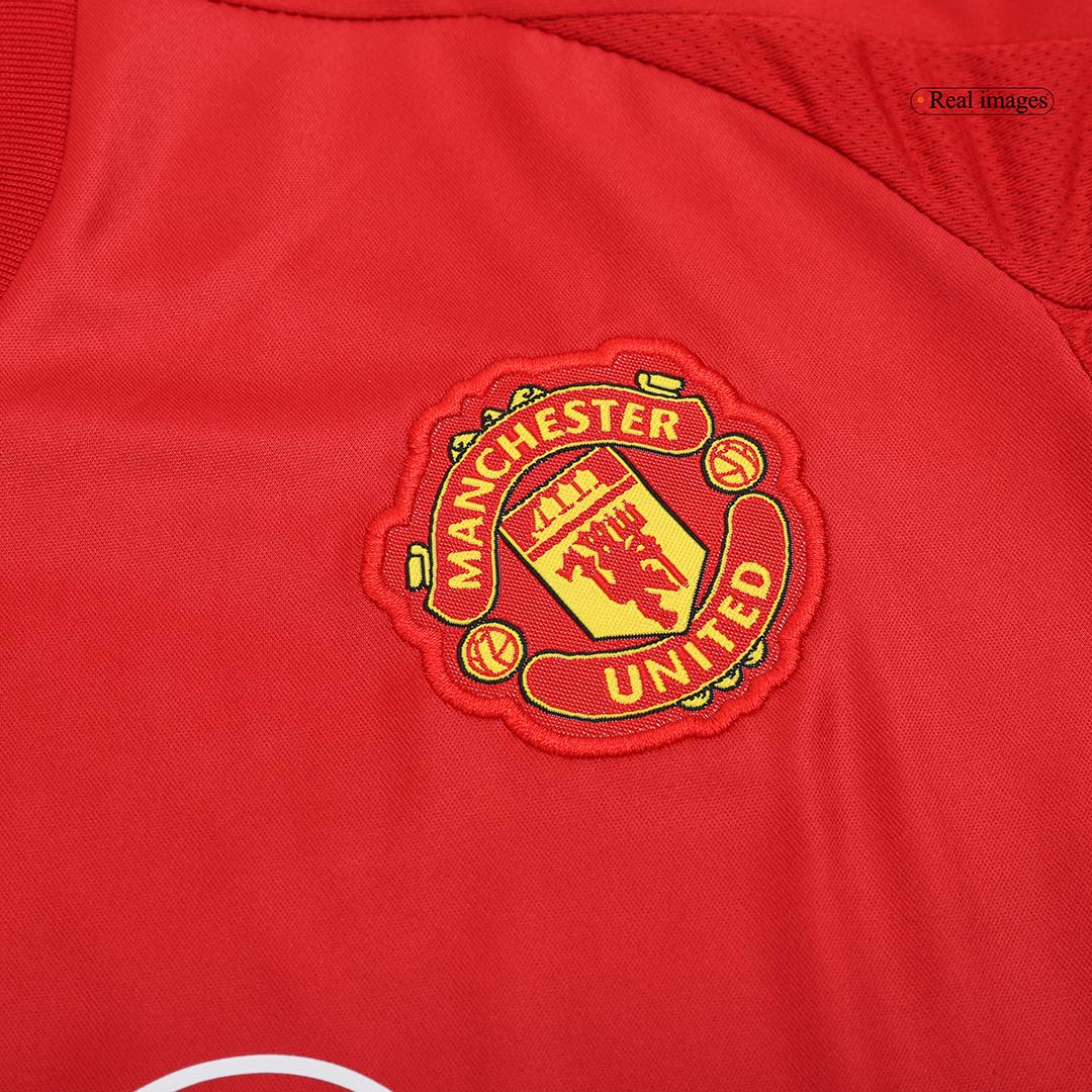 Kid's Manchester United Home Soccer Jersey (Shirt+Shorts) 2024/25